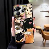 Phone Cover Case for Xiaomi Redmi Note 14 A3 14C 10 12C 13C 13 Pro Plus K80 A1 A4 A5 9 8 7 12 11 K40 A1 A2 Cartoon Cat Redmi Note 8T