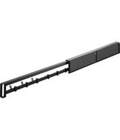 Yamazaki Magnetic Refrigerator Side Concealing Slide x x Tower Concealed Hanging Tool Hook 1862 Hook, Black, Dimensions W2.5 D45-83 H6.4cm, Series, juoda
