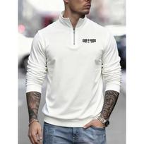 God Is Good Printed New Men's Casual Sports Shirt Fashionable Cool Fashion Zipper Shirt Long Sleeve Sports Shirt Top S balta