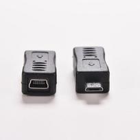 Micro USB Male to Mini USB Female Adapter Connector Converter Adaptor for Mobile Phones MP3 None