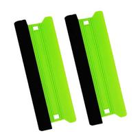 2Pcs Felt Edge Window Tint Felt Squeegee Scratch-Free Vinyl Decal Applicator  Auto Sticker žalia