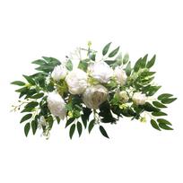 Artificial Flower Swag for Wedding Reception Backdrops Party Table Decoration Wedding Welcome Sign Flower Arrangement 2