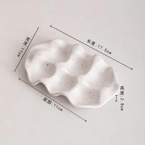 White Ceramic Egg Tray Storage Box for Dining Table Refrigerator Special Fresh-keeping Box Kitchen Egg Storage Trays Tableware