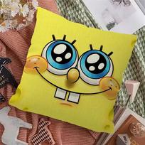 S-SpongeBob S-SquarePants Pagalvės užvalkalo dizainas Pagalvės užvalkalo dekoras Šventinis dekorati 12x12Inch