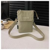 ew small satchel waterof mobile phone bag New double-layer lightweight messenger bag niche mini walking small bag