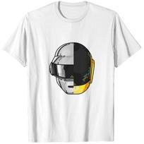 Daft Punk marškinėliai Sunkūs marškinėliai Vyrams - Balti viršutiniai marškinėliai S