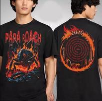 Papa Roach The Roachzilla 2025 Šiaurės Amerikos turas Marškinėliai Vyrams Moterims Viršus, dydis S-4XL S