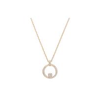 Swarovski Creativity Circle Elegantiškas dirbtinio kristalo karoliai Moteriški karoliai Rožinio aukso 5202446 Box+Shopping Bag
