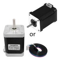 Nema 17 Stepper Motor 2 Phase Engraving Machine 3D Printer Motors CNC Controller with Cable Full Automatic Welding 1