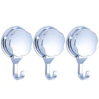 Powerful Durable Hook Chrome-plated with Vacuum Suction Cup for Kitchen and Bathroom 1Pcs /3 Pcs 1