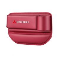 Car Seat Gap Water Cup Holder Leather Crevice Side Storage Box for Mitsubishi Outlander Triton Ralliart Star Mirage Jinxuan Auto raudona