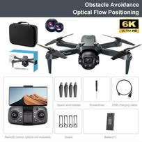 New V98 Drone 8K Aerial HD Profesional Dual-camera Helicopter Optical Flow GPS Positioning Avoidance Bushless Motor Drone 1 battery juoda