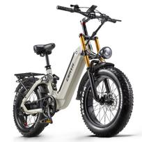 CEAYA A20PRO Grey 48V 20Ah Removable Battery 20×4.0-inch Tyres Hydraulic Brakes 7-Speed Dual Suspension City E-bike pilka