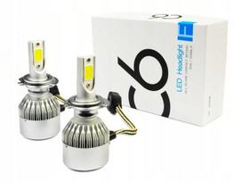 Zestaw Led Cob H7 C6 72W 7600 Lm Żarówki Dzień/Noc