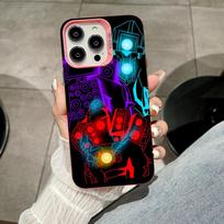 Skibidi Toilet TV Camera Man Phone Case for iPhone 17 16 15 14 13 12 11 X XR XS Air Pro Max Plus Pink Colorful Silver Cover iPhone 16 Plus