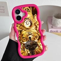 Skibidi Toilet TV Camera Man Phone Case for iPhone 17 16 15 14 13 12 11 Air Pro Max Plus Red Soft TPU Wavy Edge Cover iPhone 13 Pro