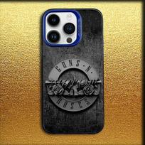 Band G-Guns N Roses Phone Case For iPhone 16,15,14,13,12,11,Mini,Pro,MAX Blue Matte Silicone Cover iPhone14