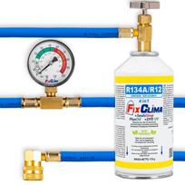 Zestaw Do Napełniania Klimatyzacji Aut Gaz R134A Czynnik Chłodniczy 4W1 Fix