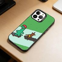Cute J-Jog-uman-s Dinosaurs  Phone Case For iPhone 17,16,15,14,13,12,11 Plus,Pro Max,XS,Colorful Silver Phone case Funda Cover iPhone15pro