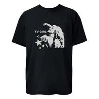 Retro TV Girl Star Pattern Unisexs Tshirt Summer Unisex Casual Fashion Tshirt S