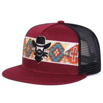 Women Western Cowboy Embroidery Hip-Hop Net Hats Spring Summer Outdoor Use Adjustable Casual Baseball Caps Sunscreen Hat Sportss Cap For Men And