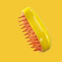 Pet spray massage comb cat and dog one-click spray anti-skies comb bath brush remove floating hair pet comb geltona