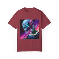 GALACTIC REQUIEM Cosmic Skull Graphic Tee, Unisex T-shirt for Sci-Fi Lovers S įvairiaspalvis