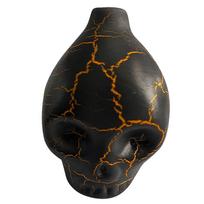 Authentic Aztec Whistle Screaming Aztec War Whistle Skull Whistle for Halloween Prank Props geltona