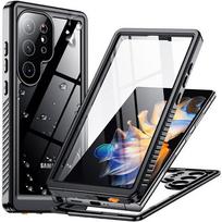Dėklas Samsung Galaxy S24 Ultra Šarvuotas Atsparus Vandeniui Ip68 360 Armor Case Alogy Juodas