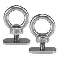 Stainless Steel Track Mount Kayak Tie Down Eyelet Track Mount Tie Up Eyelet Kayaking Mounting Replacement Kit Kayak Accessories