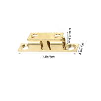 10Pcs Heavy Duty Brass Ball Catch Cabinet Door Roller Catch Adjustable Spring for Furniture Doors Cabinet Door Catches