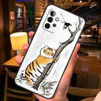 Cartoon Fat Tiger Case For Samsung Galaxy A54 A34 A14 A52 A32 A12 A13 A33 A53 A15 A16 A36 A56 A26 A06 A35 A55 For Samsung A12