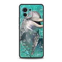 Phone Case For Xiaomi Mi 15 14 13 12 11 Lite 14T 13T 12T 11T Pro Poco X7 X6 X5 X3 Pro F6 F5 F4 Cover Ocean Dolphin For Mi 11 Lite