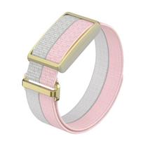 Loop Design Fitness Tracker Strap Adjustable Replacement Wristband for Polar Loop for Men Women rožinė