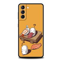 Cute Cartoon Sushi Phone Case For Samsung Galaxy S25 Edge S24 S23 S22 S21 Ultra S20 FE 5G S10 S10E S9 Plus Soft TPU Cover Galaxy S22 5G