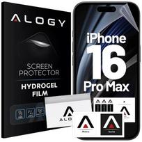 Alogy Hydrogel Screen Protector Film for iPhone 16 Pro Max, Self-Healing, Full Coverage, Clear, Case-Friendly, Kit Included