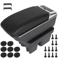 Vw Golf Vii 12-20 Armrest With Storage Compartment Black Eco Leather + Installation Kit