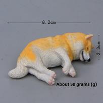Cute Cartoon Sleeping Husky Shiba Inu Magnetic Refrigerator Decoration Accessory For Home Decor And Giftgiving Yellow Shiba