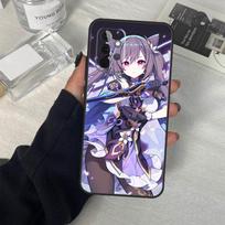 Keqing Genshin Impact Anime Case For Samsung Galaxy A14 A24 A34 A54 A51 A71 A13 A23 A33 A53 A73 A12 A22 A32 A52 Coque For Samsung A50