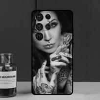 Sexy Sleeve Tattoo Girl Funda Case For Samsung Galaxy S25 Ultra S9 S10 S20 S21 S22 Plus S23 FE S24 Ultra Phone Cover For Galaxy S9