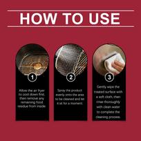 Air Fryer Cleaner Spray 237ml Removes Grease Grime and Food Residue Suitable for Daily Internal Cleaning of Air Fryer Appliances One Size