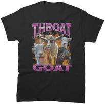 Funny Goat Graphic Bold Humor Statement T-Shirt Unisex 100% Cotton Crew Neck Short Sleeve Casual Tee for Adults S įvairiaspalvis