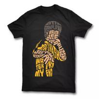 Bruce Lee Calligram T Shirt Martial Arts Kung Fu S įvairiaspalvis