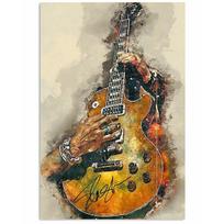 Tapestry Slash N' Roses Full Guitar 75x100 juoda