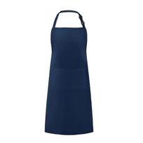 Adjustable Bib Apron Waterproof with 2 Pockets Cooking Kitchen Apron for Women Men Chef, Navy Blue