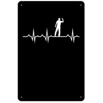 Mfoever Tin Darts Metal Tin Sign Jusit The Tip Wall Decoration Plaque Vintage Poster Iron Painting for Man Cave Home Cafe Game Room Club Bar (as the picture,20x30cm)