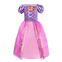 Vaikų Rapunzel suknelė Vaikų vakarėlio Tangle kostiumas Mergaičių vasaros gimtadienio fantazijos Cosplay Karnavalo Helovino drabužiai 3-8 metai Size 130