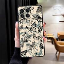 Case for Honor 90 X9a X5b Magic5Lite 8X X8 200 400 Lite X6 70 X7 Funda Phone Cover Retro Butterfly Flower Honor 8X