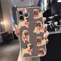 Cute Pug Dog Phone Case For iPhone 15 14 11 12 13 Mini Pro XS Max Cover 6 7 8 Plus X XR SE 2020 Funda Shell For 7plus or 8plus
