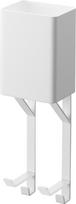 Yamazaki Towel Rack Top Dryer Hair Iron Tower Simply insert into towel 10545 & Holder, White, W10.1×D8.2×H32.6cm, Series. bar. balta